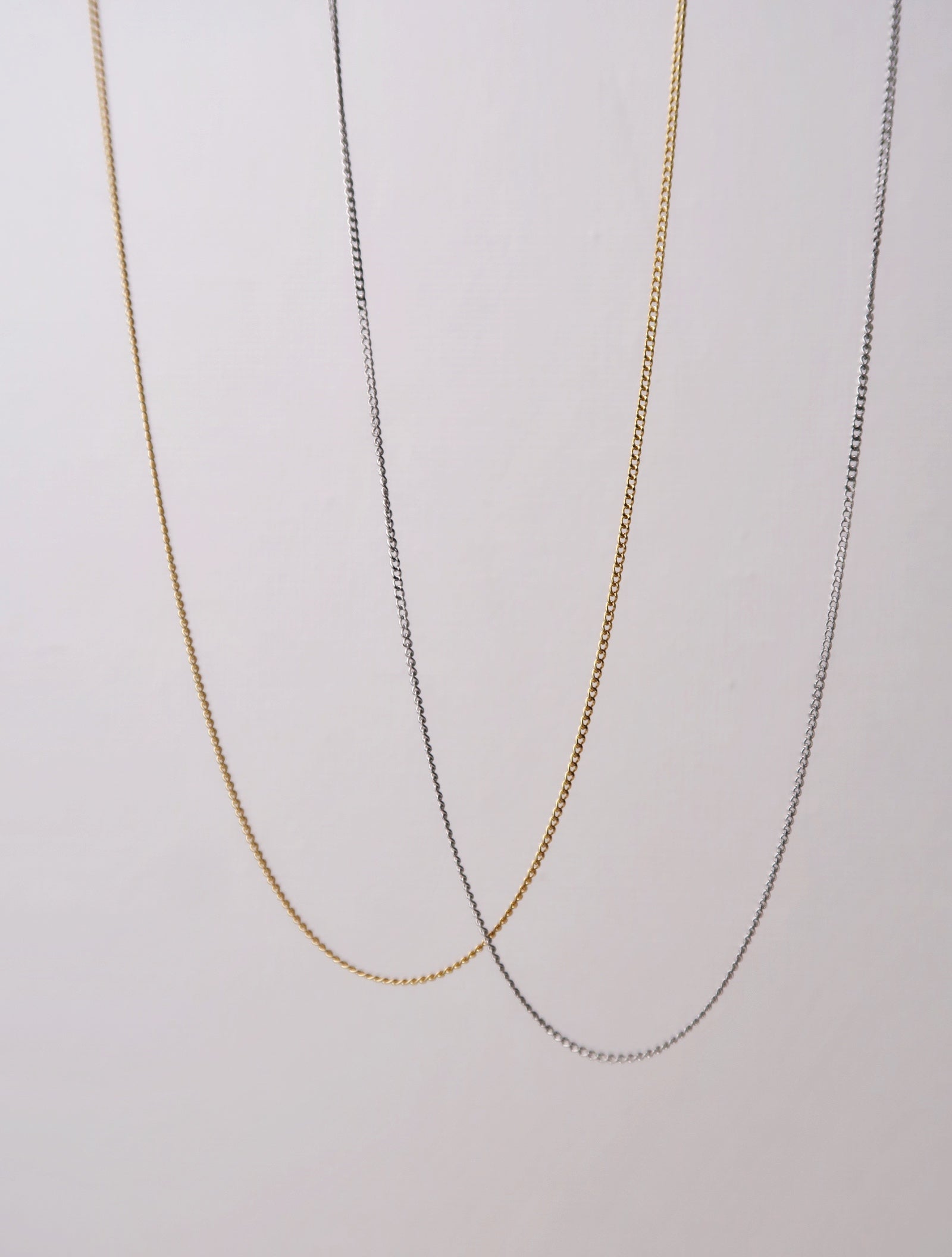 Dainty Flat Link Chain Necklace - Esah and Co