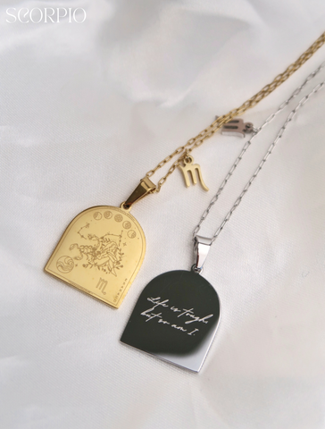 I AM SCORPIO ZODIAC AFFIRMATION NECKLACE (Last Restock)