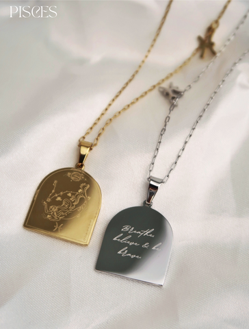 I AM PISCES ZODIAC AFFIRMATION NECKLACE (Last Restock)