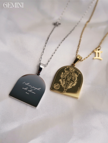 I AM GEMINI ZODIAC AFFIRMATION NECKLACE (Last Restock)