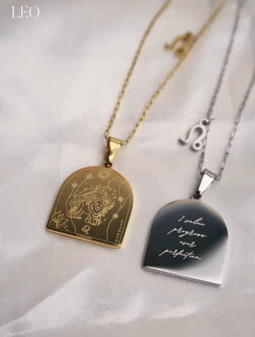 I AM LEO ZODIAC AFFIRMATION NECKLACE (Last Restock)